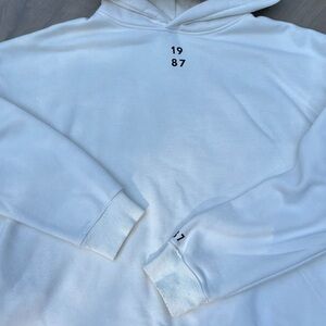 Classic Beige Hoodie with Subtle Print